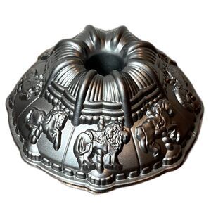 Vintage Nordic Ware Carousel Horse Unicorn Pony Bundt Pan Mold Cast Metal USA